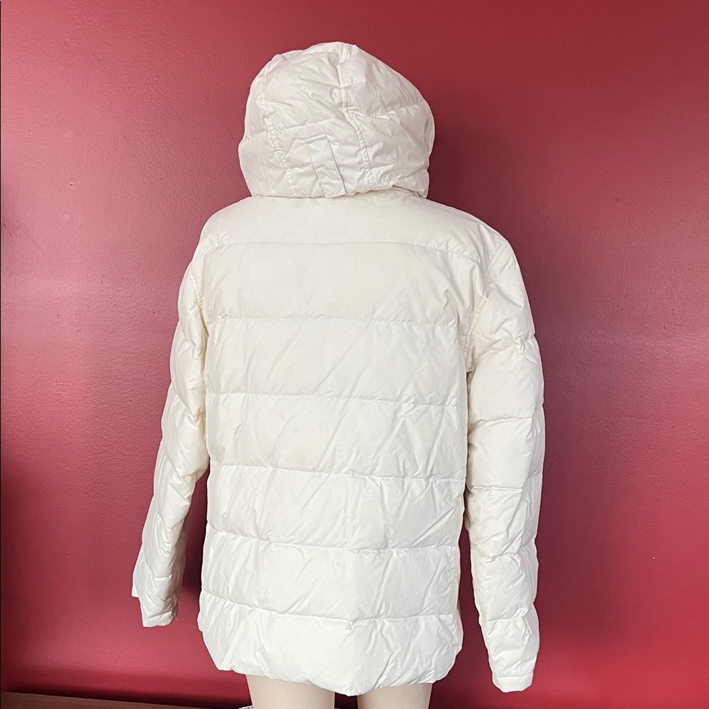 EUC Lands' End cream Goosedown winter Jacket - Picture 8 of 16